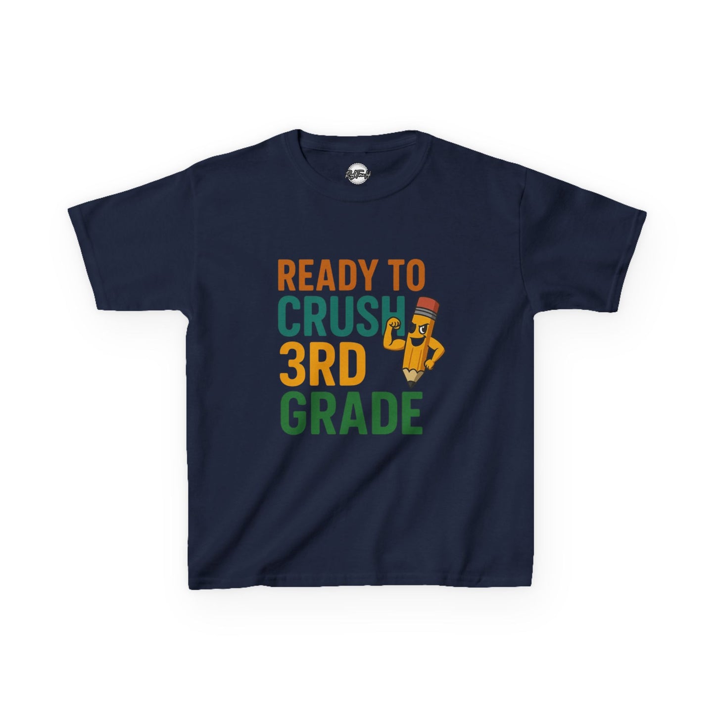 Ready to Crush 3rd Grade Kids Tee, Fun Youth Shirt, Back to School Gift, Classroom Outfit, Inspirational Kids Apparel