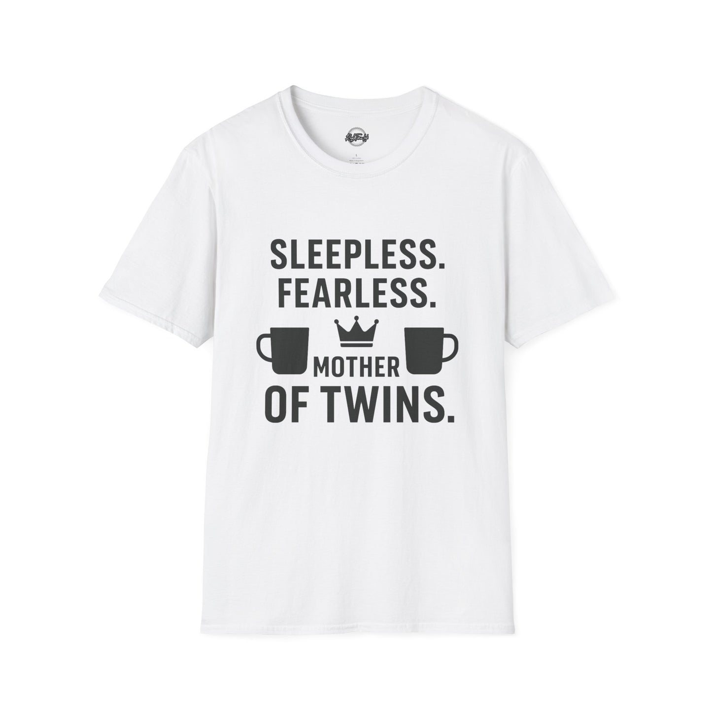 Sleepless Fearless Mother of Twins Unisex Softstyle T-Shirt
