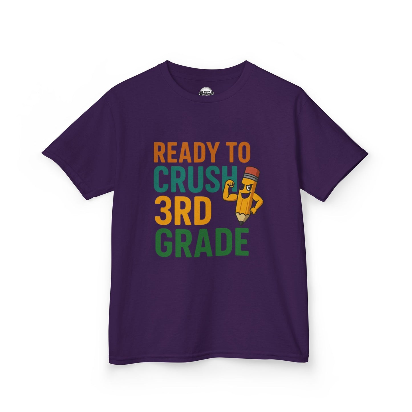 Ready to Crush 3rd Grade Kids Tee, Fun Youth Shirt, Back to School Gift, Classroom Outfit, Inspirational Kids Apparel