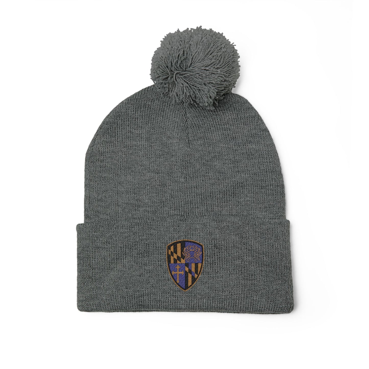 Knit Cap - Purple Blood Embroidery