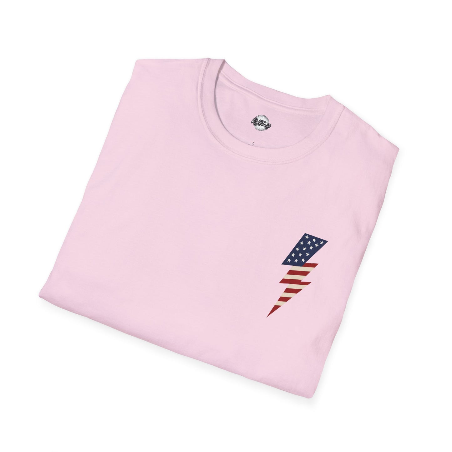 Patriotic Lightning Bolt T-Shirt, American Flag Tee, Unisex Casual Wear, Gifts for Independence Day, Fourth of July Apparel, Summer Style