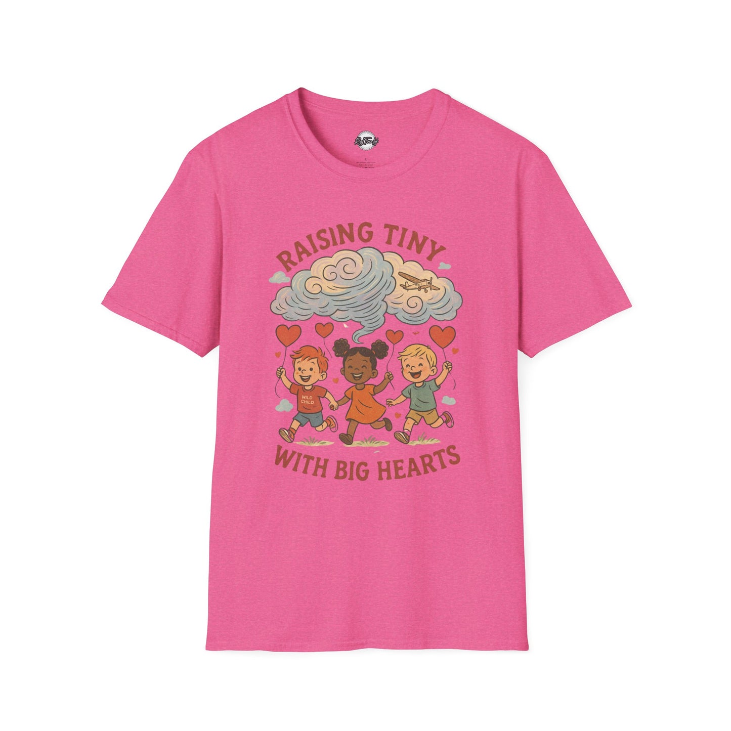 Raising Tiny Hearts Unisex T-Shirt | Cute Family Vibe Tee