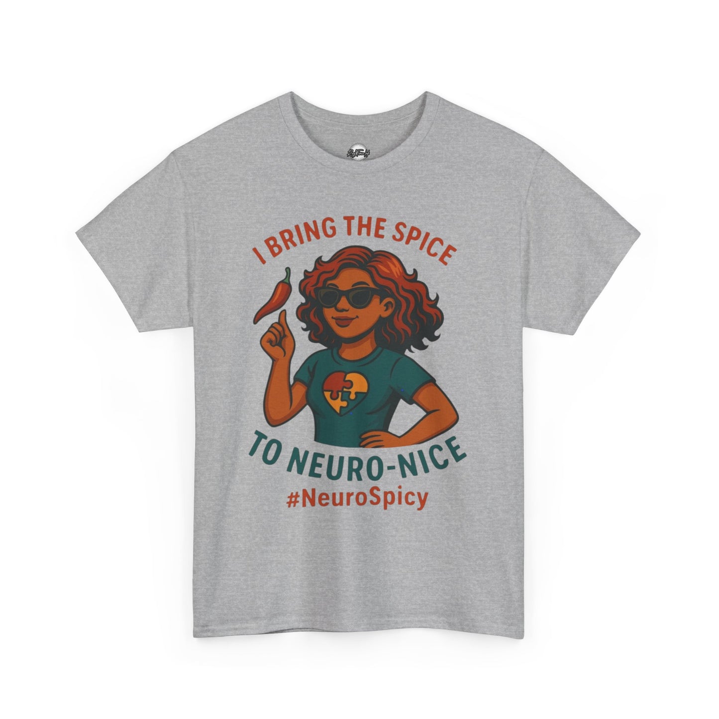 NeuroSpicy Autism Unisex Heavy Cotton Tee - I Bring the Spice to Neuro-Nice