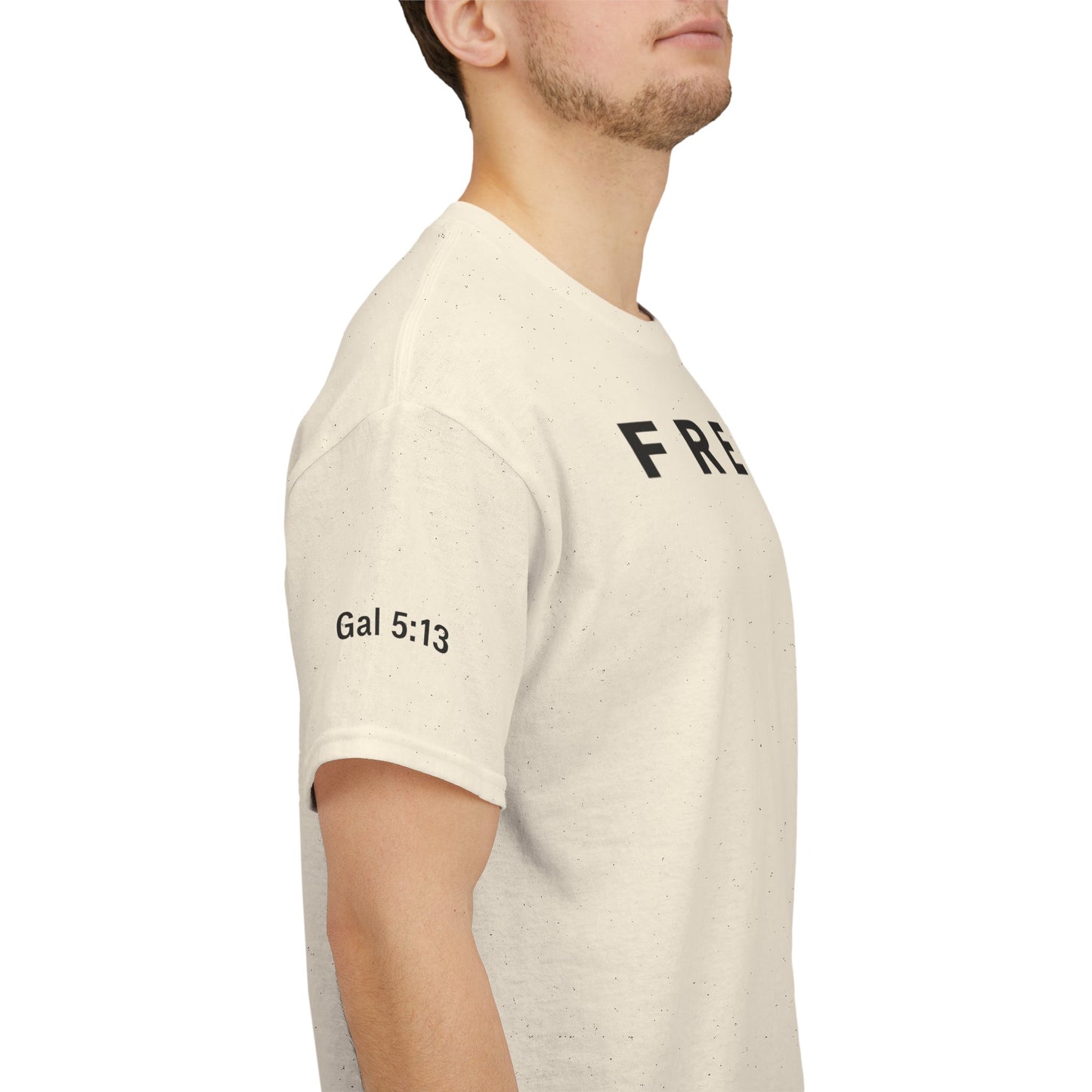 Freedom Gal 5:13 Unisex Heavy Cotton Tee, Casual Graphic T-Shirt, Comfortable Everyday Wear, Inspirational Gift, Freedom Clothing