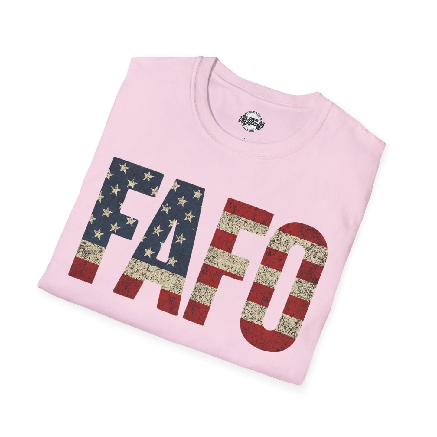 Patriotic FAFO Unisex Softstyle T-Shirt | USA Graphic Tee | Casual Wear, Gift for Holidays, Independence Day