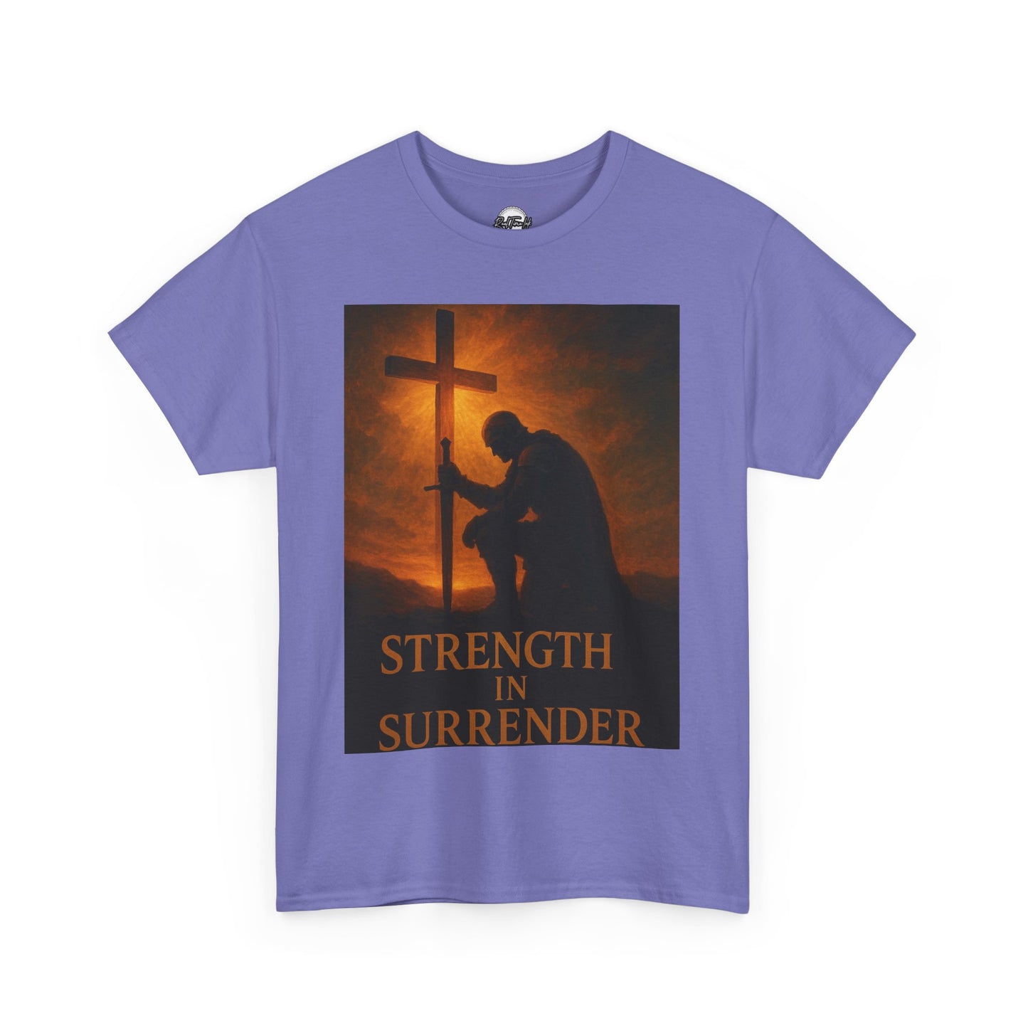 Strength in Surrender Unisex Heavy Cotton Tee - Inspirational Faith T-Shirt for Hope and Comfort