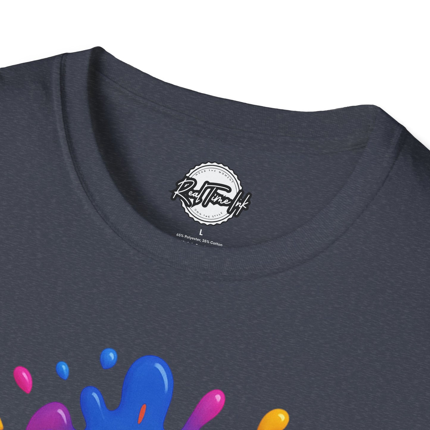 Colorful Art Vibes Unisex T-Shirt, Artistic Tee, Trendy Graphic Shirt, Creative Apparel, Gift for Artists, Summer Fashion