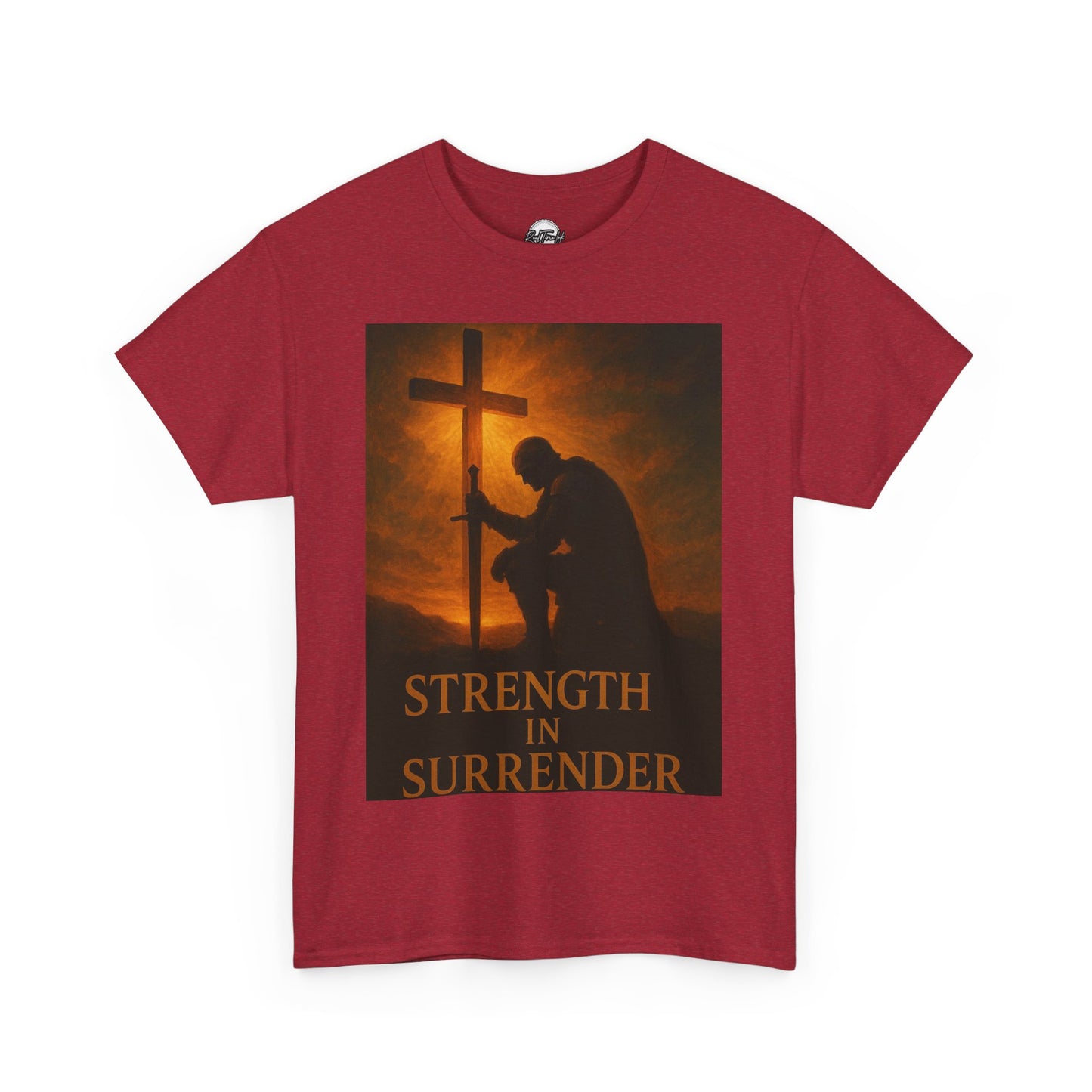 Strength in Surrender Unisex Heavy Cotton Tee - Inspirational Faith T-Shirt for Hope and Comfort