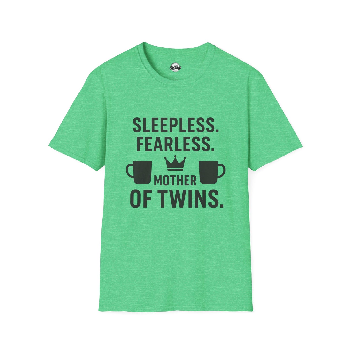 Sleepless Fearless Mother of Twins Unisex Softstyle T-Shirt