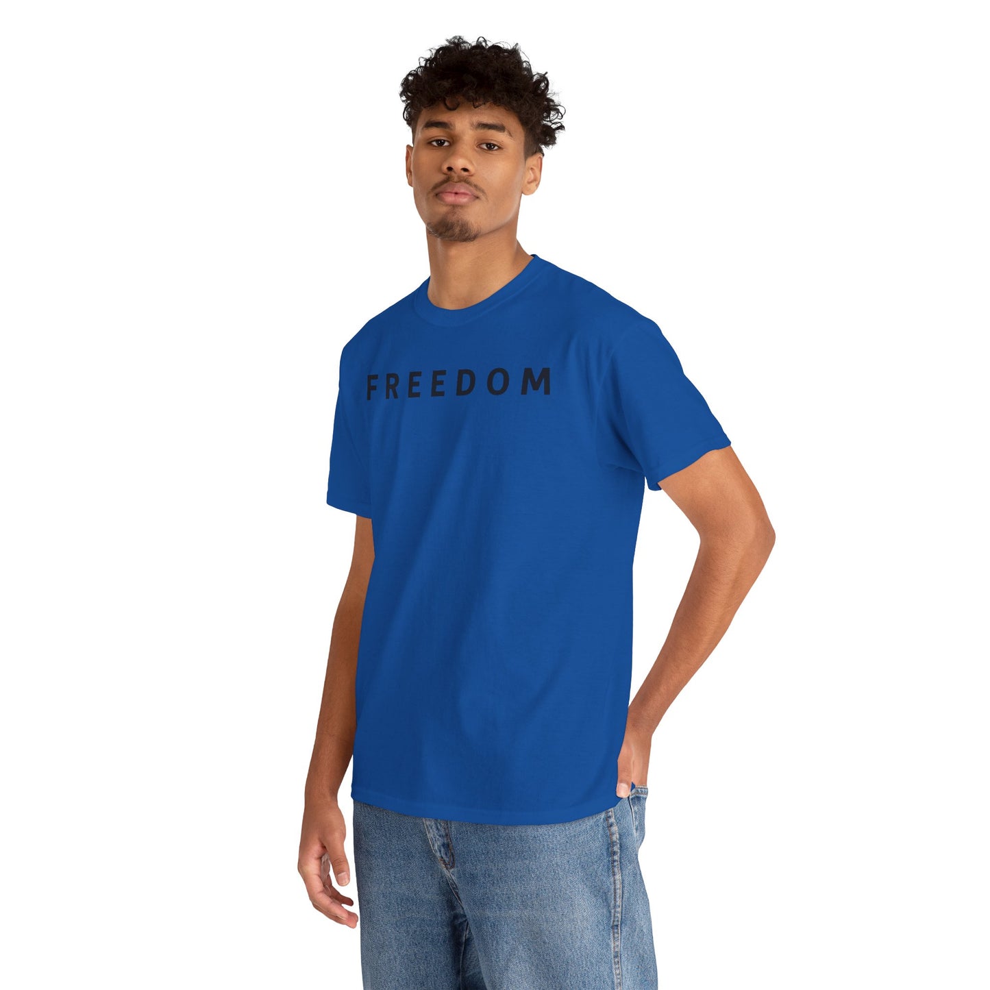 Freedom Gal 5:13 Unisex Heavy Cotton Tee, Casual Graphic T-Shirt, Comfortable Everyday Wear, Inspirational Gift, Freedom Clothing