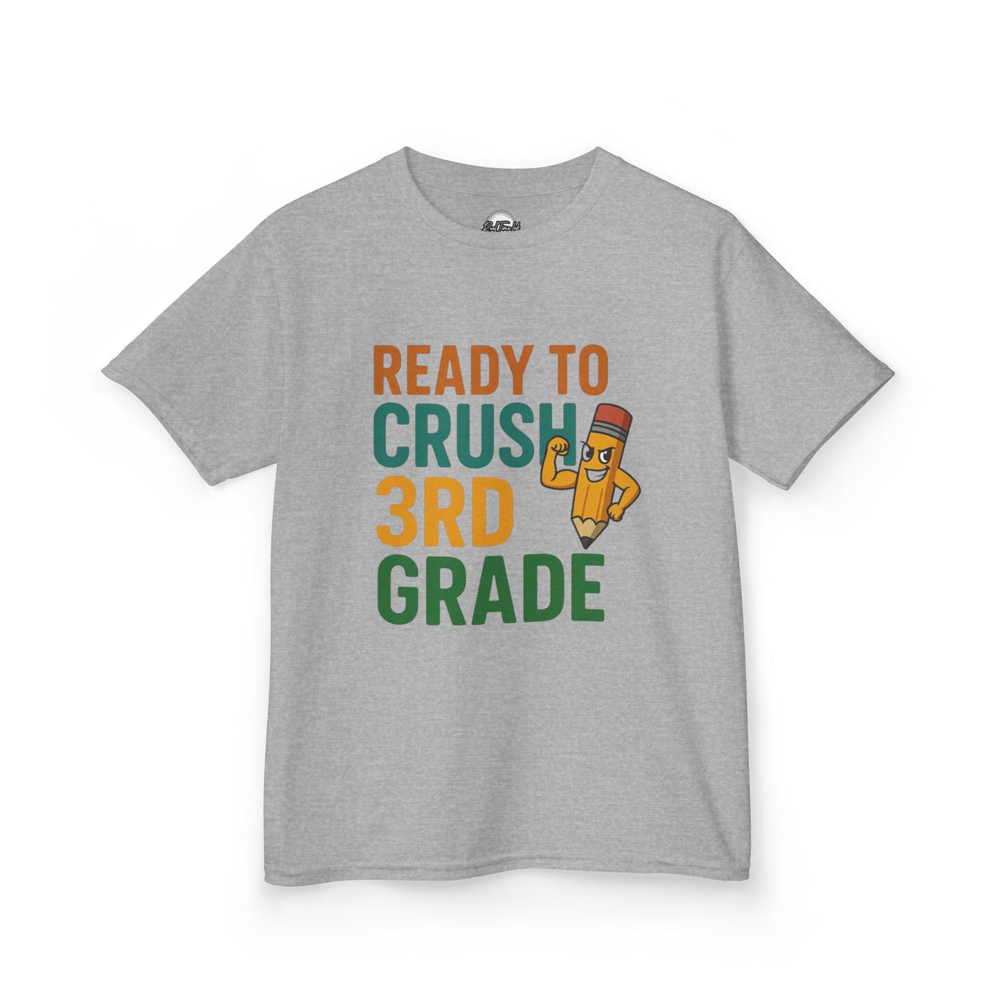 Ready to Crush 3rd Grade Kids Tee, Fun Youth Shirt, Back to School Gift, Classroom Outfit, Inspirational Kids Apparel