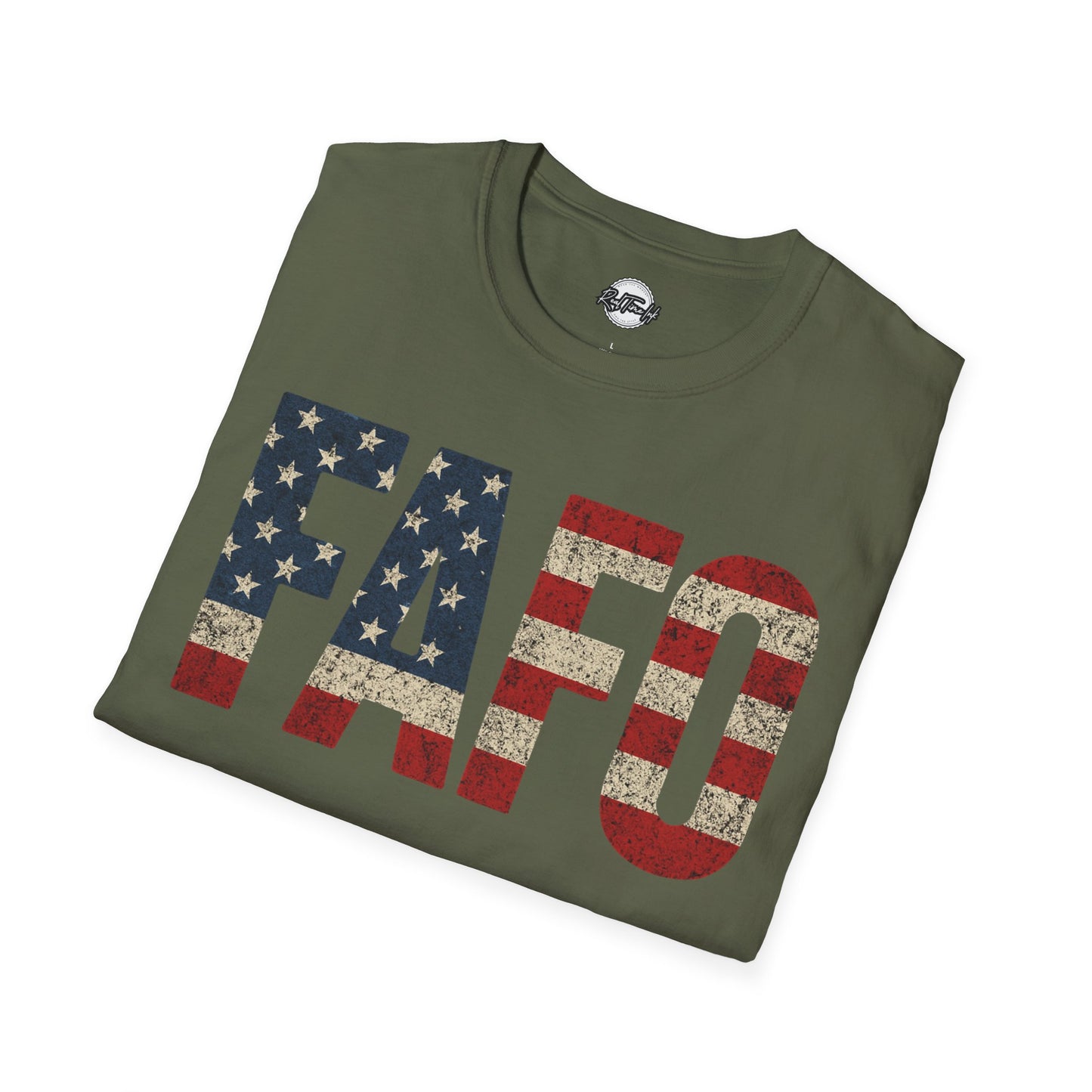 Patriotic FAFO Unisex Softstyle T-Shirt | USA Graphic Tee | Casual Wear, Gift for Holidays, Independence Day
