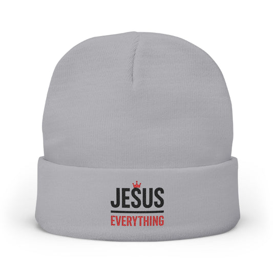 Embroidered Beanie - Jesus over Everything