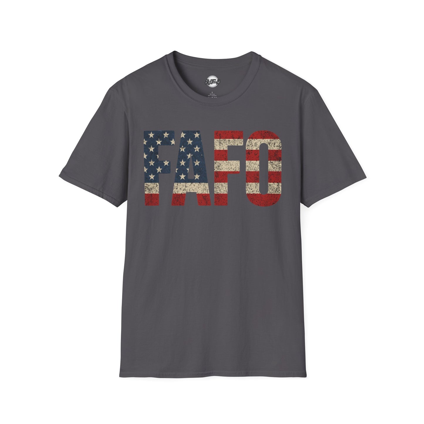 Patriotic FAFO Unisex Softstyle T-Shirt | USA Graphic Tee | Casual Wear, Gift for Holidays, Independence Day