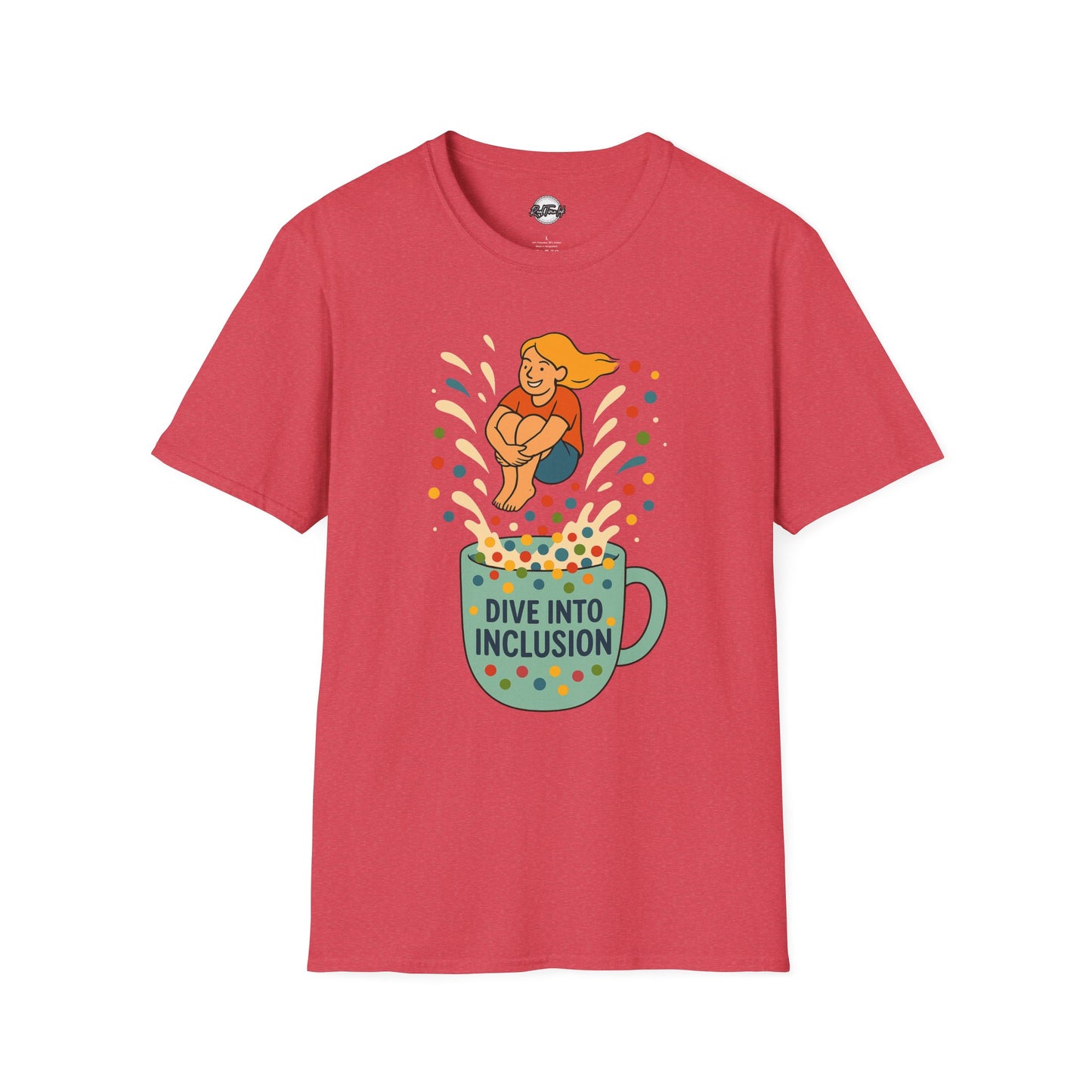 Dive Into Inclusion Unisex Softstyle T-Shirt - Celebrate Diversity and Acceptance