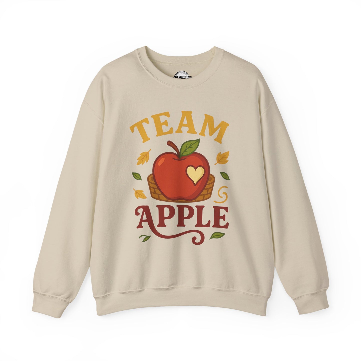 Team Apple Sweatshirt, Cozy Fall Fashion, Perfect for Apple Picking, Cute Gift for Teachers, Unisex Crewneck, Autumn Vibes, Fall Apparel