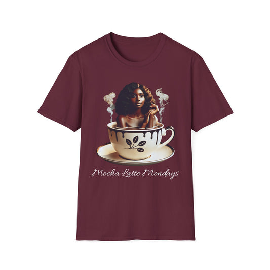 Women's Softstyle T-Shirt - Mocha Latte Mondays Stylish Coffee Lover Shirt