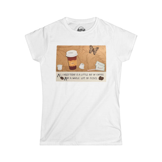 Women's Tee Coffee & Jesus T-Shirt