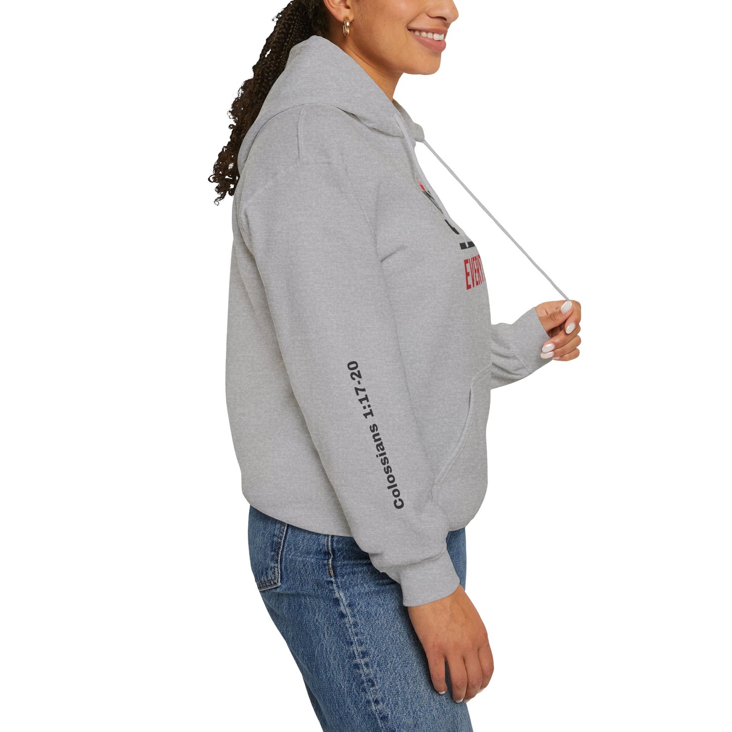 Religious Hoodie - Jesus Over Everything Design
