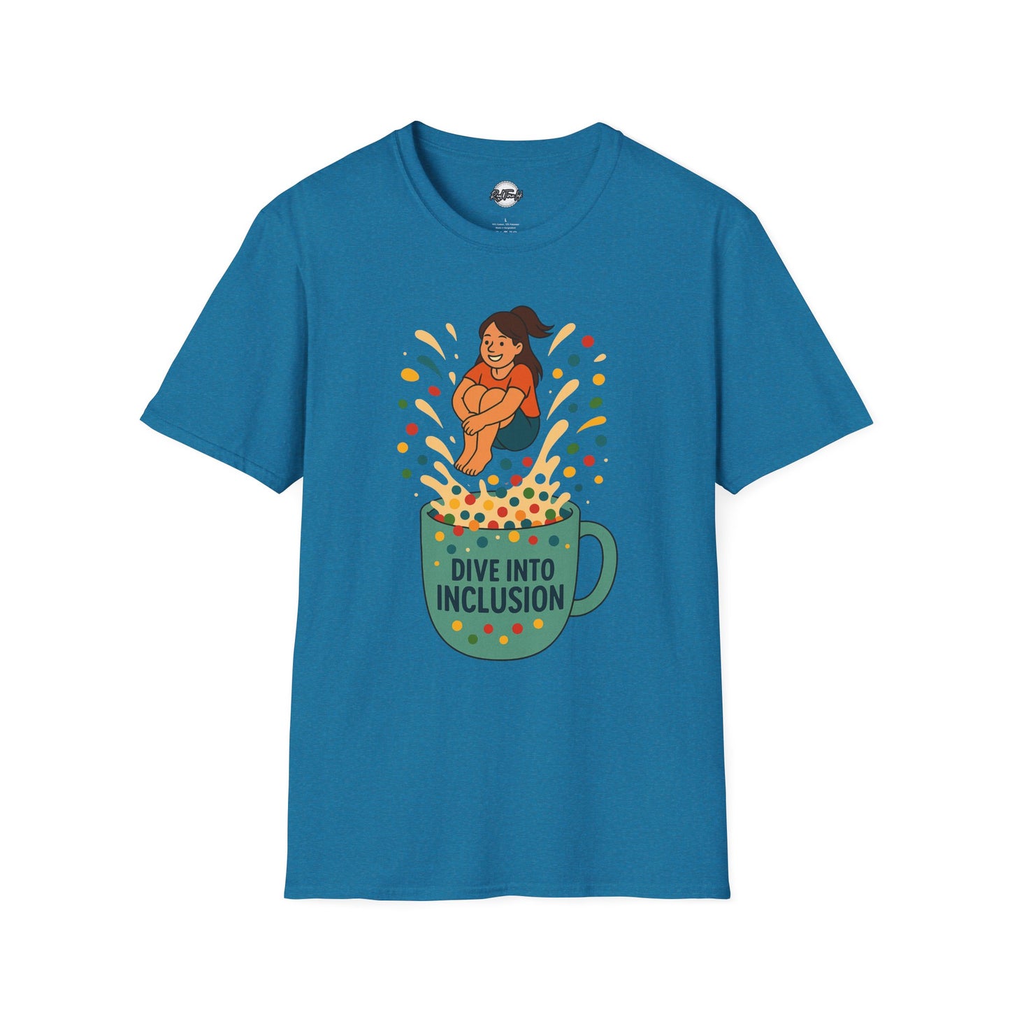 Dive Into Inclusion Unisex Softstyle T-Shirt - Fun & Inclusive Design for Every Occasion