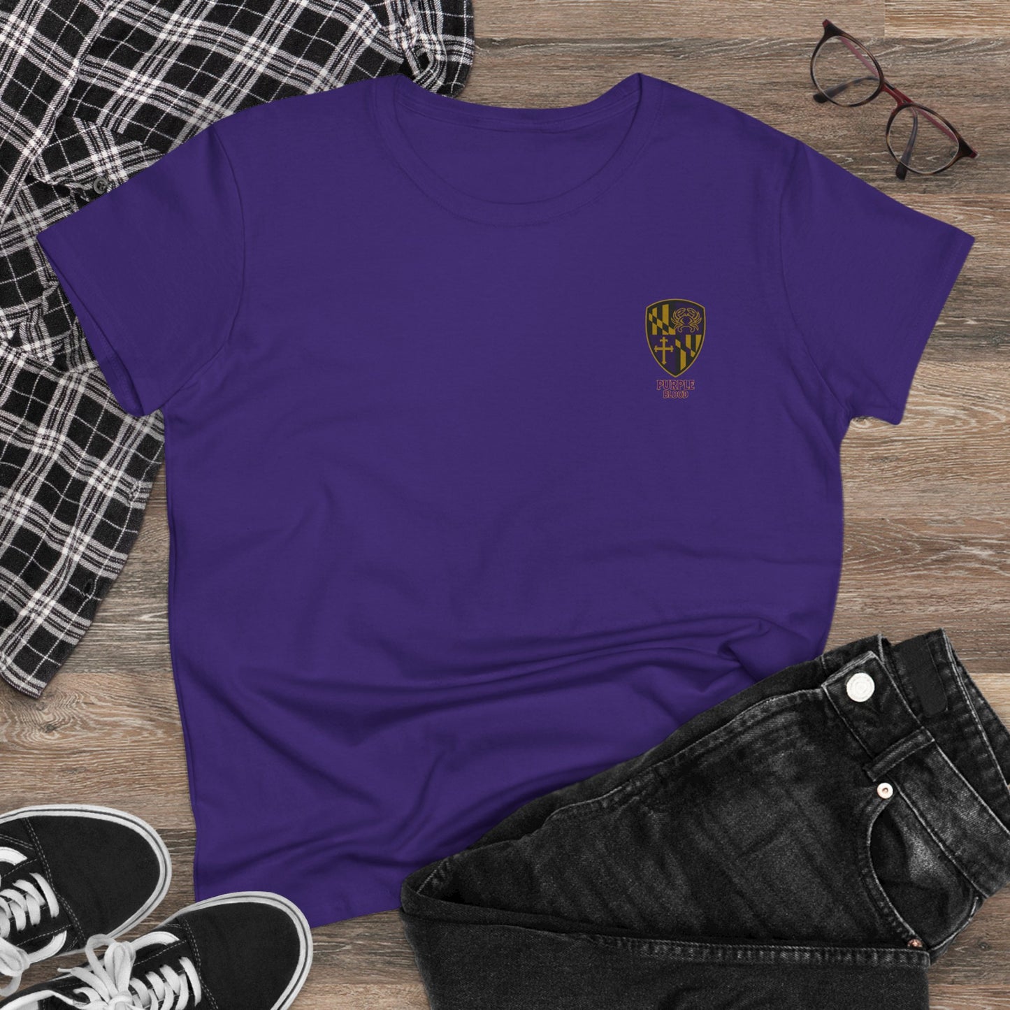 Women's Tee - Purple Blood Design