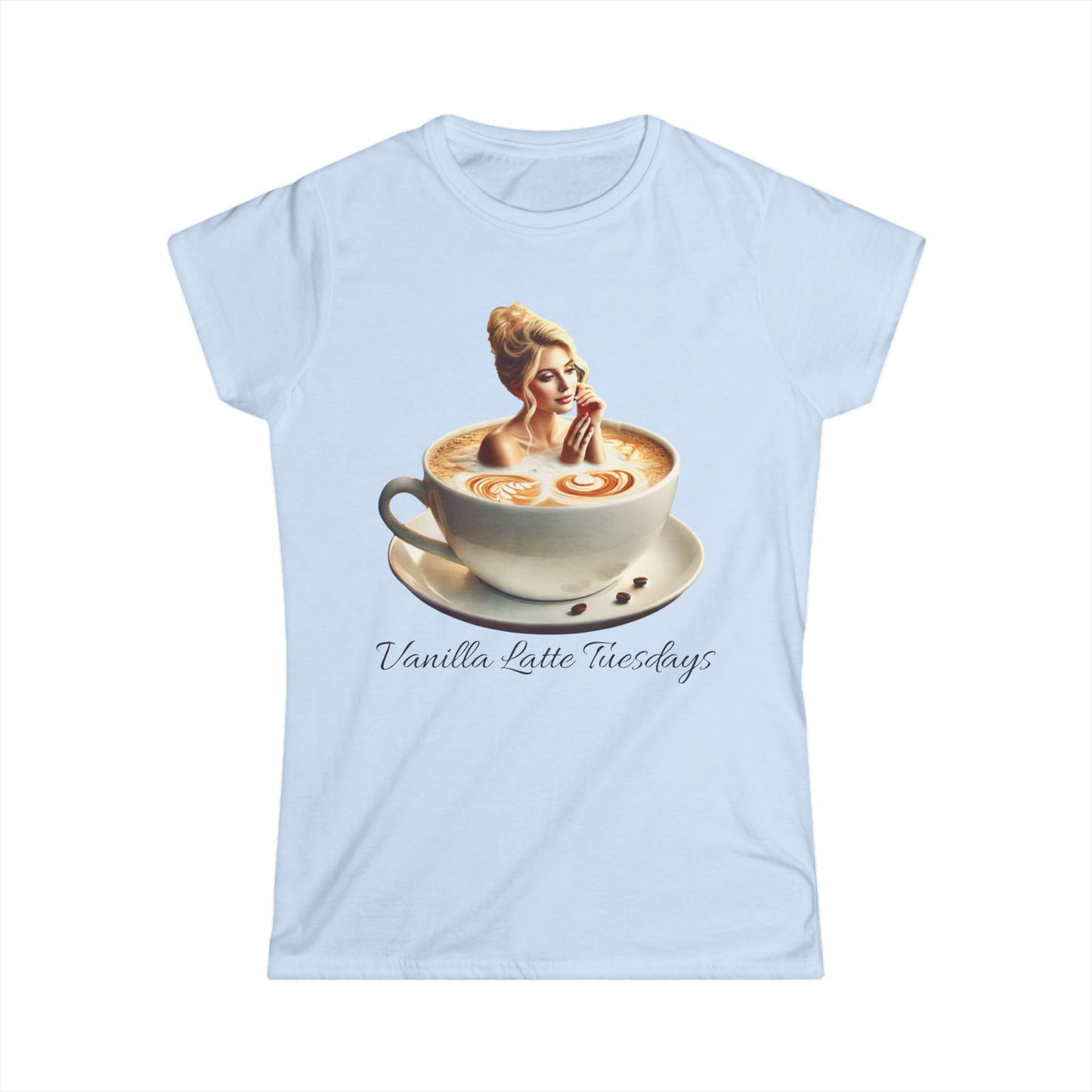 Vanilla Latte Tuesdays Women's Tee - Cozy Coffee Vibe for Brew Lovers