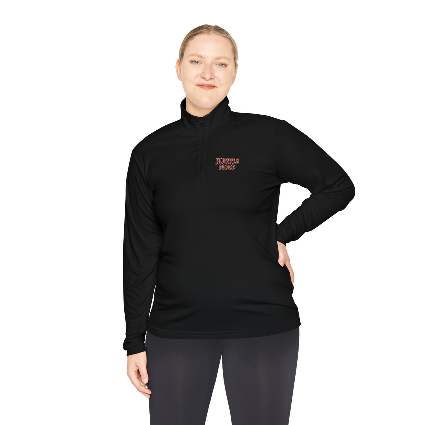 Quarter-Zip Pullover - Purple Blood Design