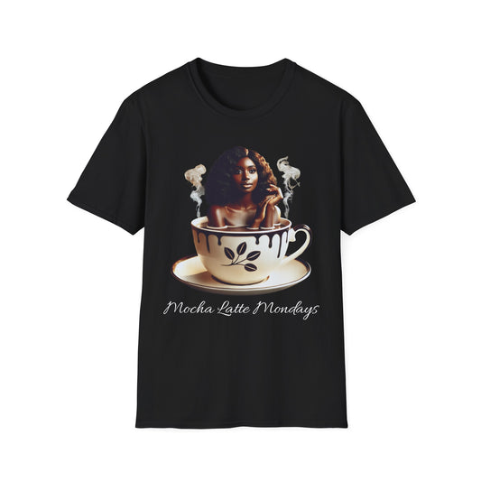 Women's Softstyle T-Shirt - Mocha Latte Mondays Stylish Coffee Lover Shirt