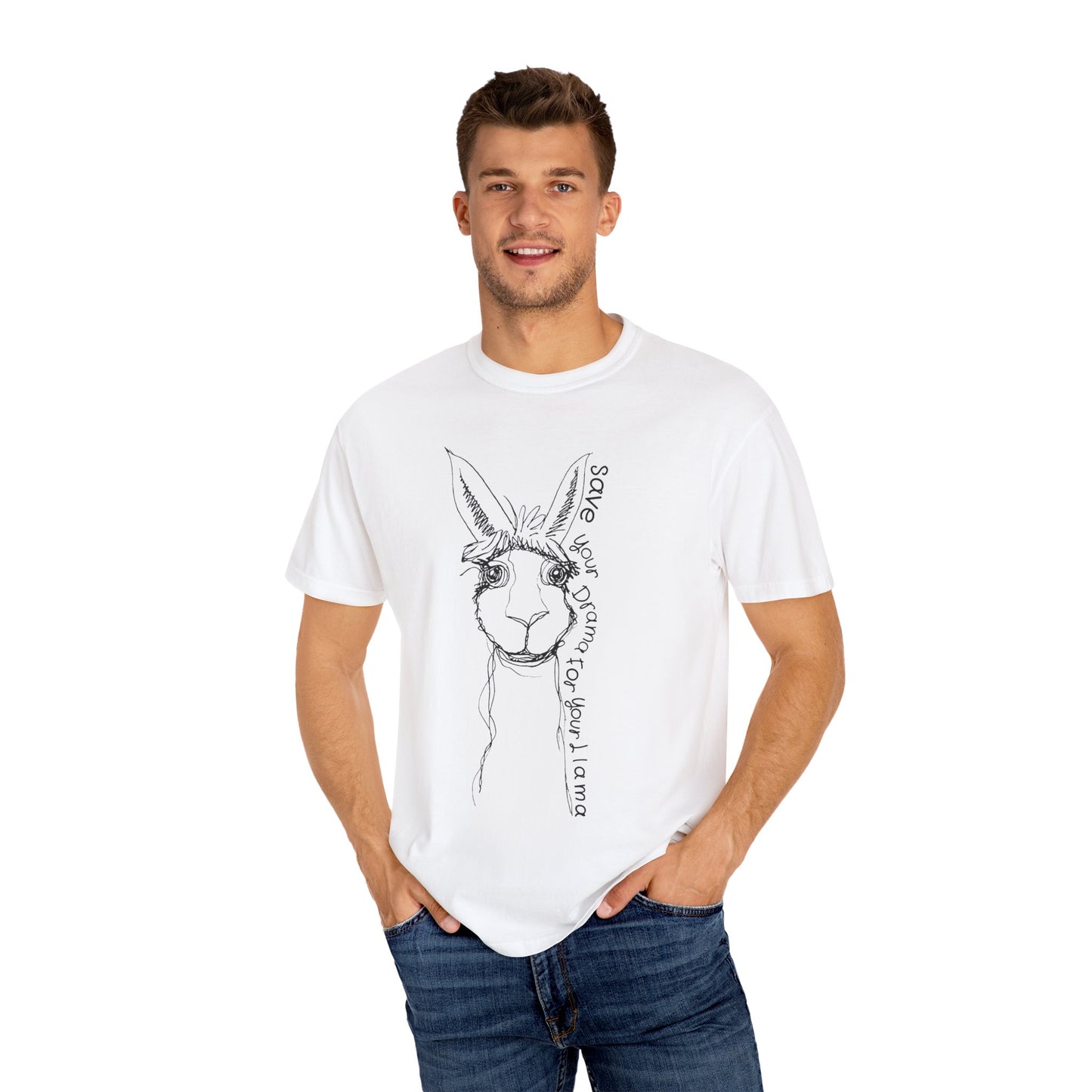 Llama Graphic T-shirt - Save Your Drama for Your Llama