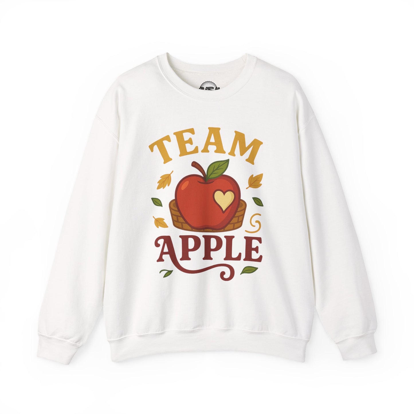 Team Apple Sweatshirt, Cozy Fall Fashion, Perfect for Apple Picking, Cute Gift for Teachers, Unisex Crewneck, Autumn Vibes, Fall Apparel
