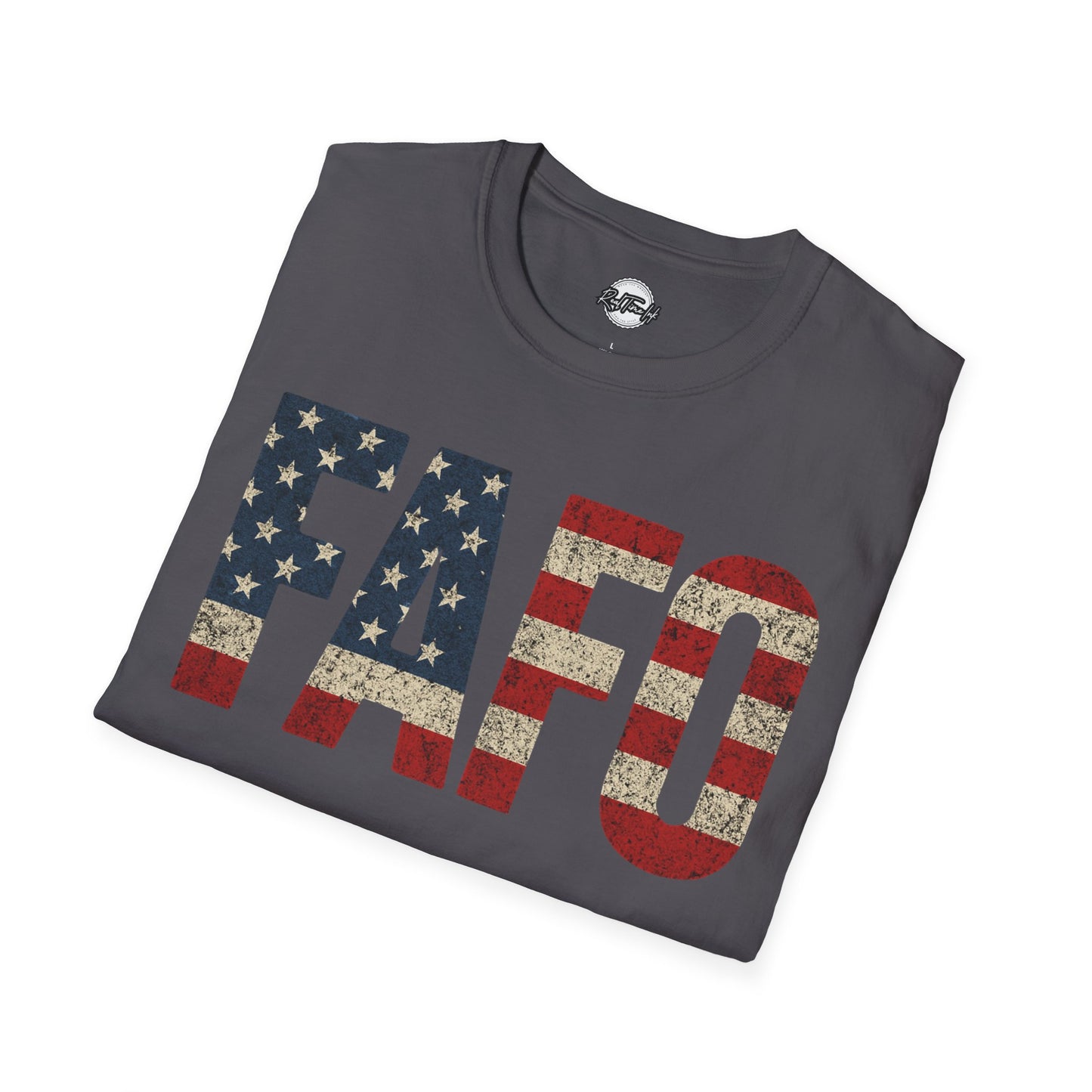 Patriotic FAFO Unisex Softstyle T-Shirt | USA Graphic Tee | Casual Wear, Gift for Holidays, Independence Day