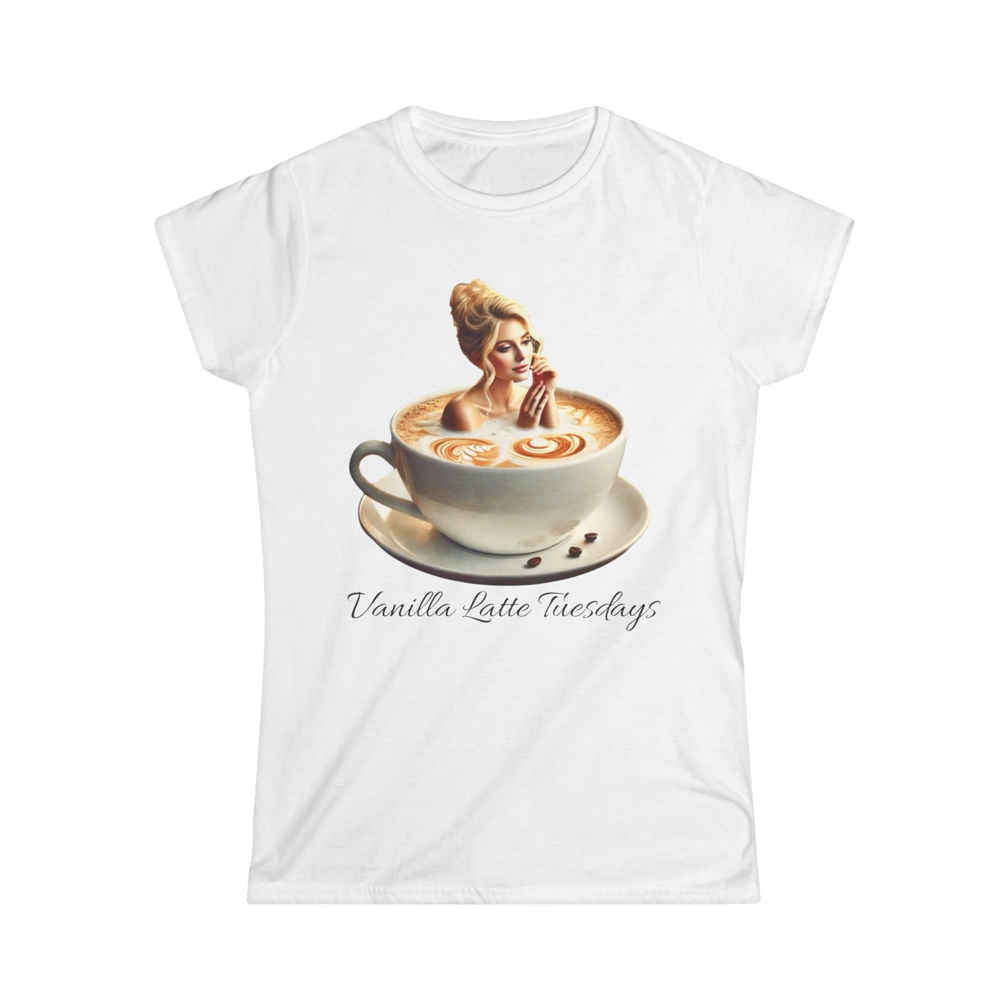 Vanilla Latte Tuesdays Women's Tee - Cozy Coffee Vibe for Brew Lovers