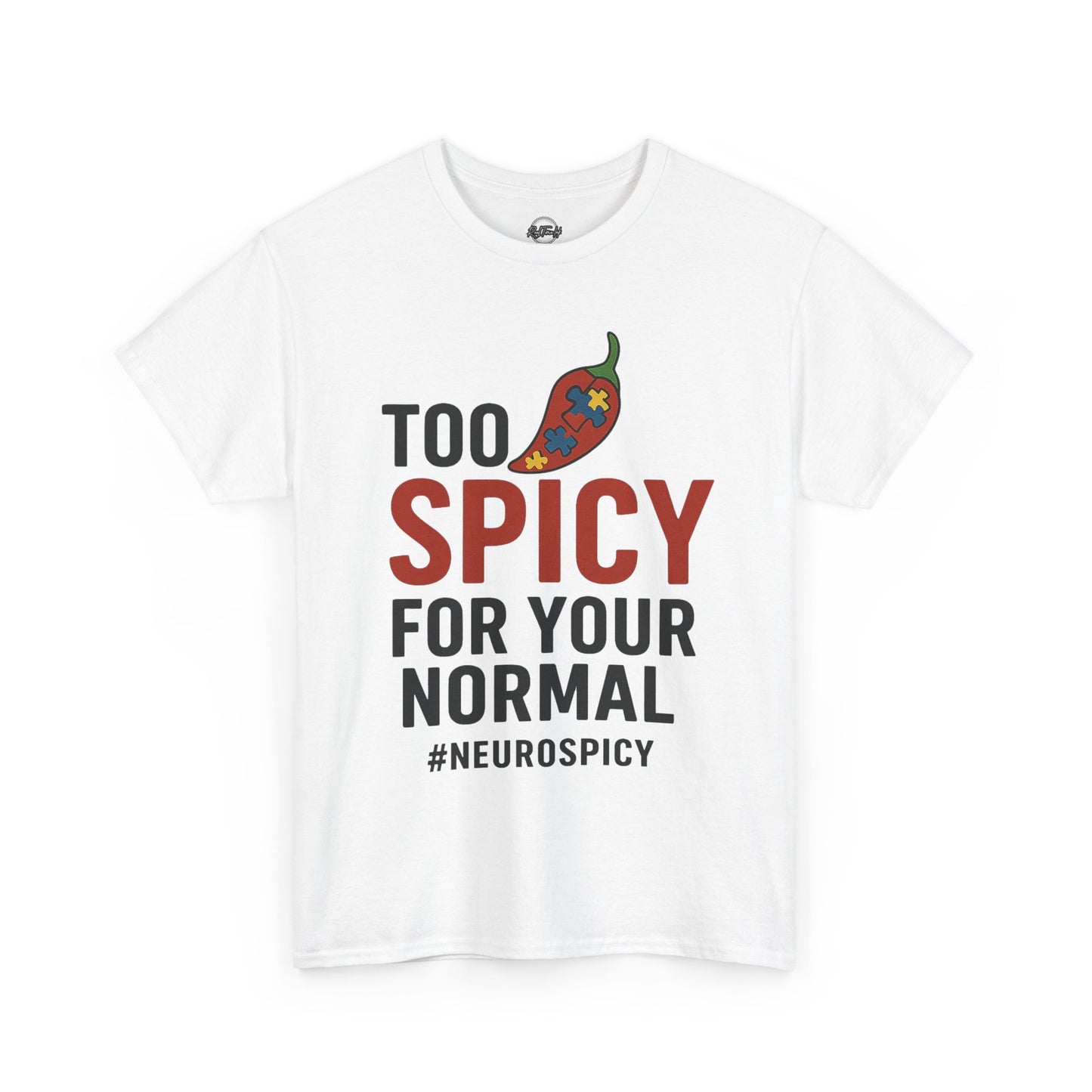 Too Spicy Unisex Heavy Cotton Tee - Perfect for Neurospicy Awareness