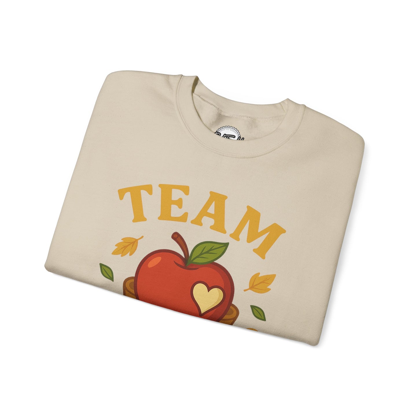 Team Apple Sweatshirt, Cozy Fall Fashion, Perfect for Apple Picking, Cute Gift for Teachers, Unisex Crewneck, Autumn Vibes, Fall Apparel