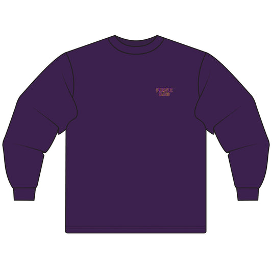Purple Blood Unisex Long Sleeve T-Shirt, Gift for MD Fans, Maryland Pride Tee, College Apparel, Vintage Style Outfit
