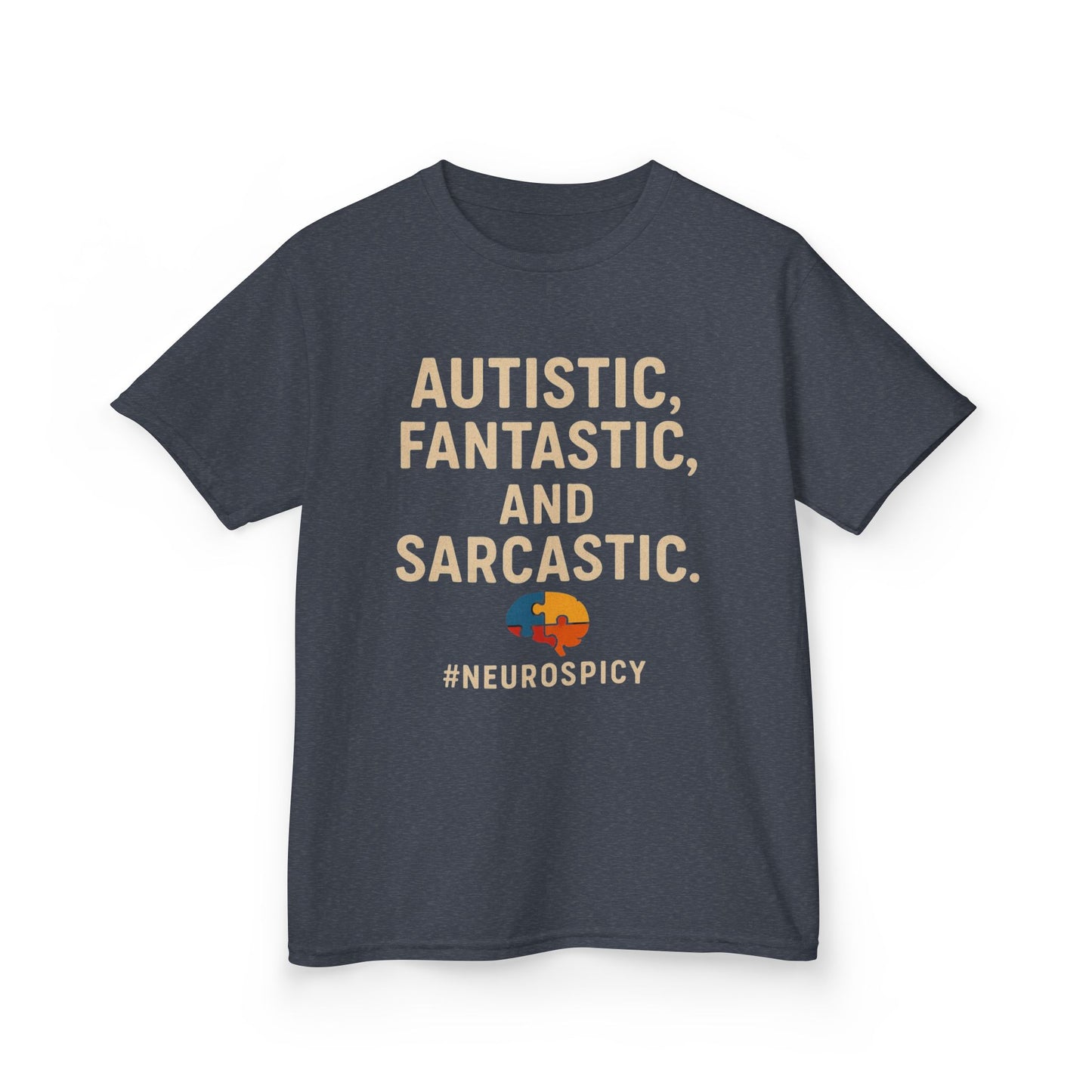 Kids Tee - Autistic, Fantastic, and Sarcastic Design