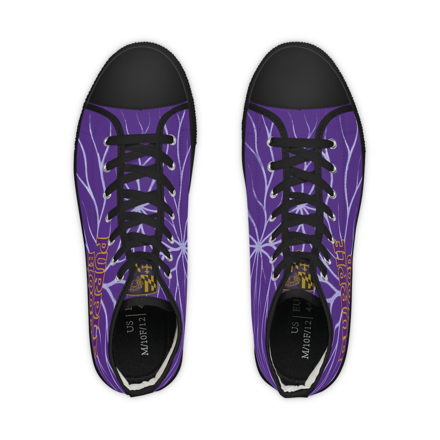 High Top Sneakers Purple Blood Design