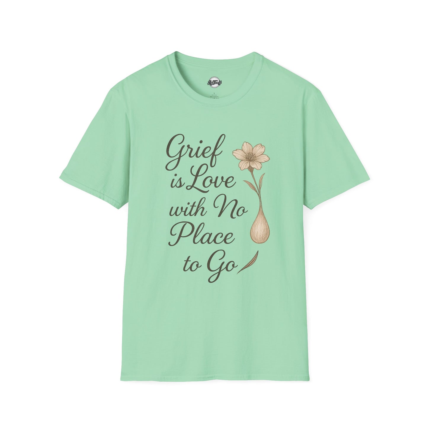 Grief is Love Floral Unisex Softstyle T-Shirt