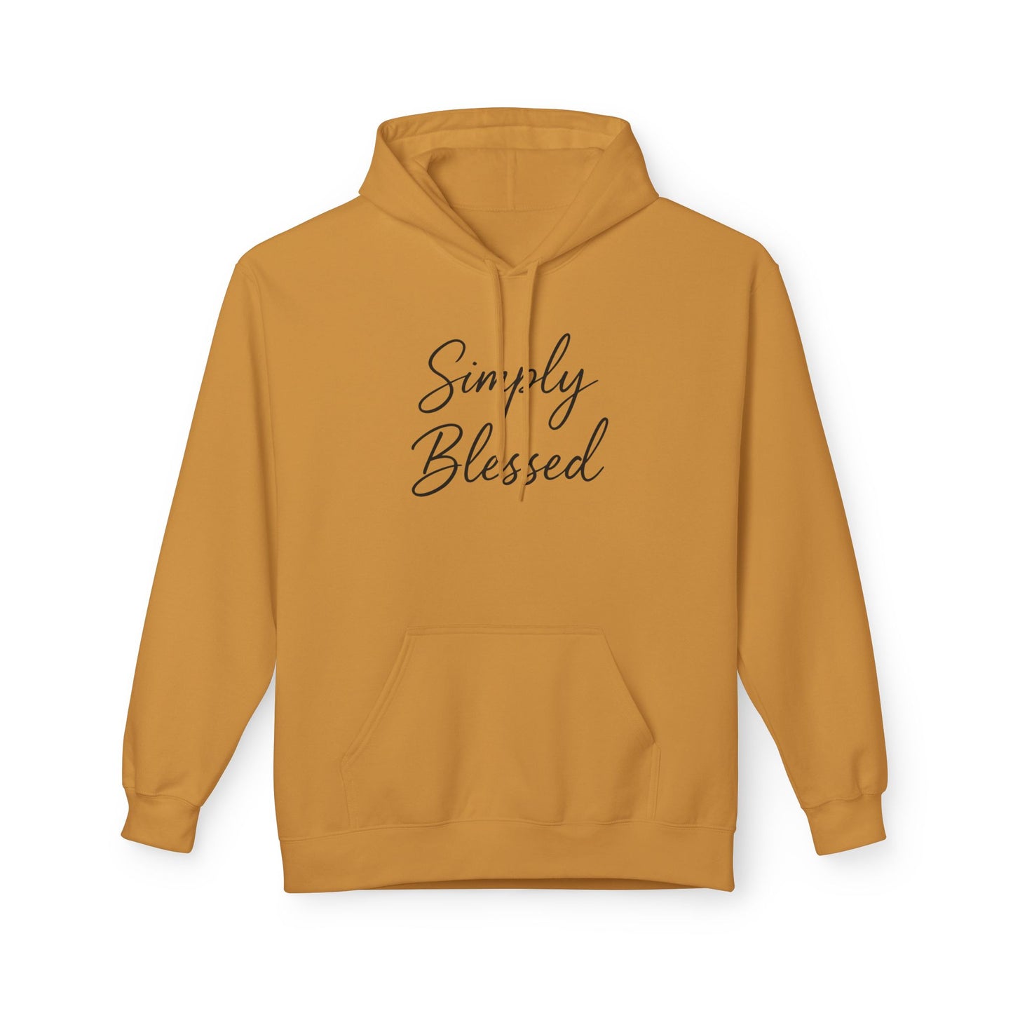 Simply Blessed Unisex Fleece Hoodie - Cozy Spiritual Apparel