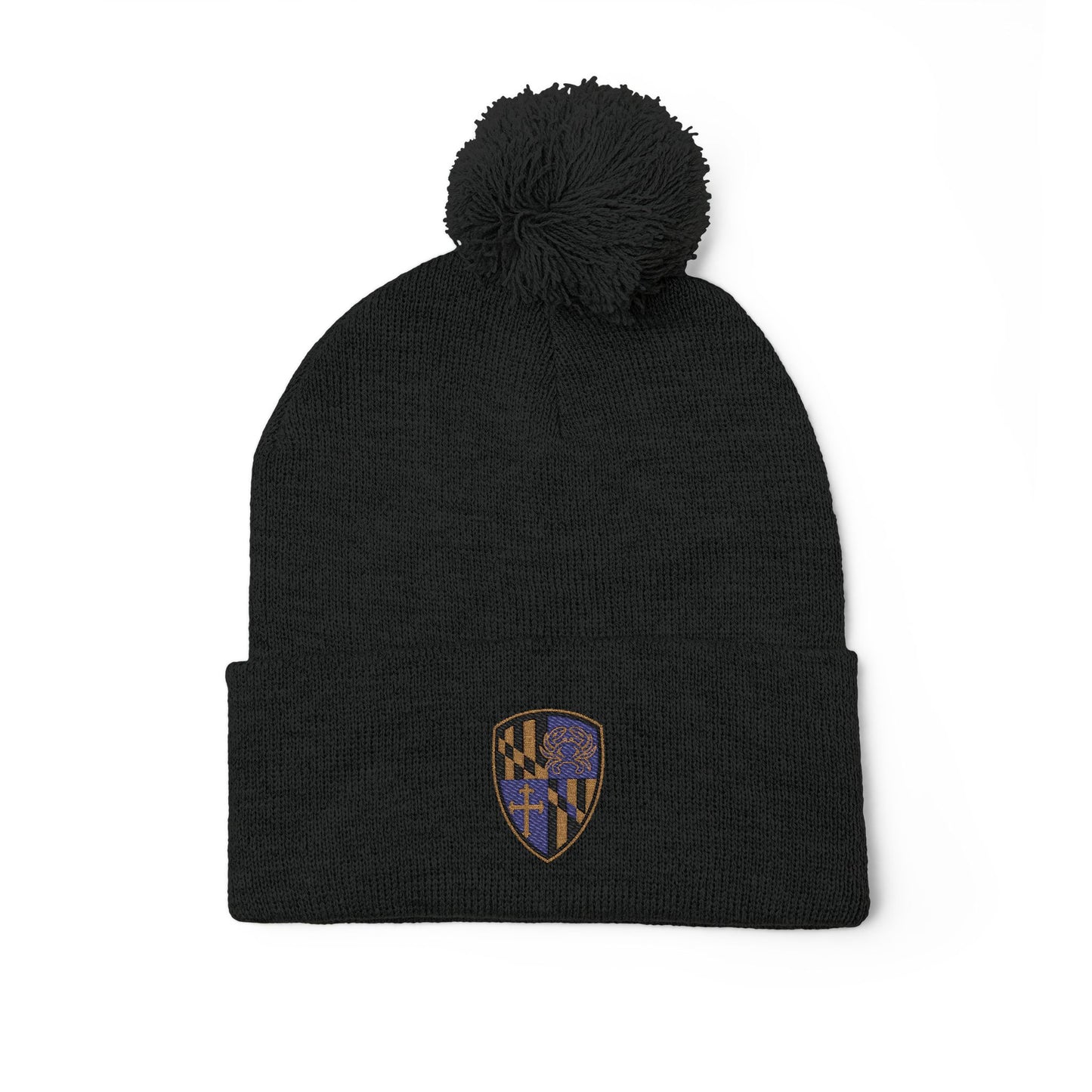 Knit Cap - Purple Blood Embroidery