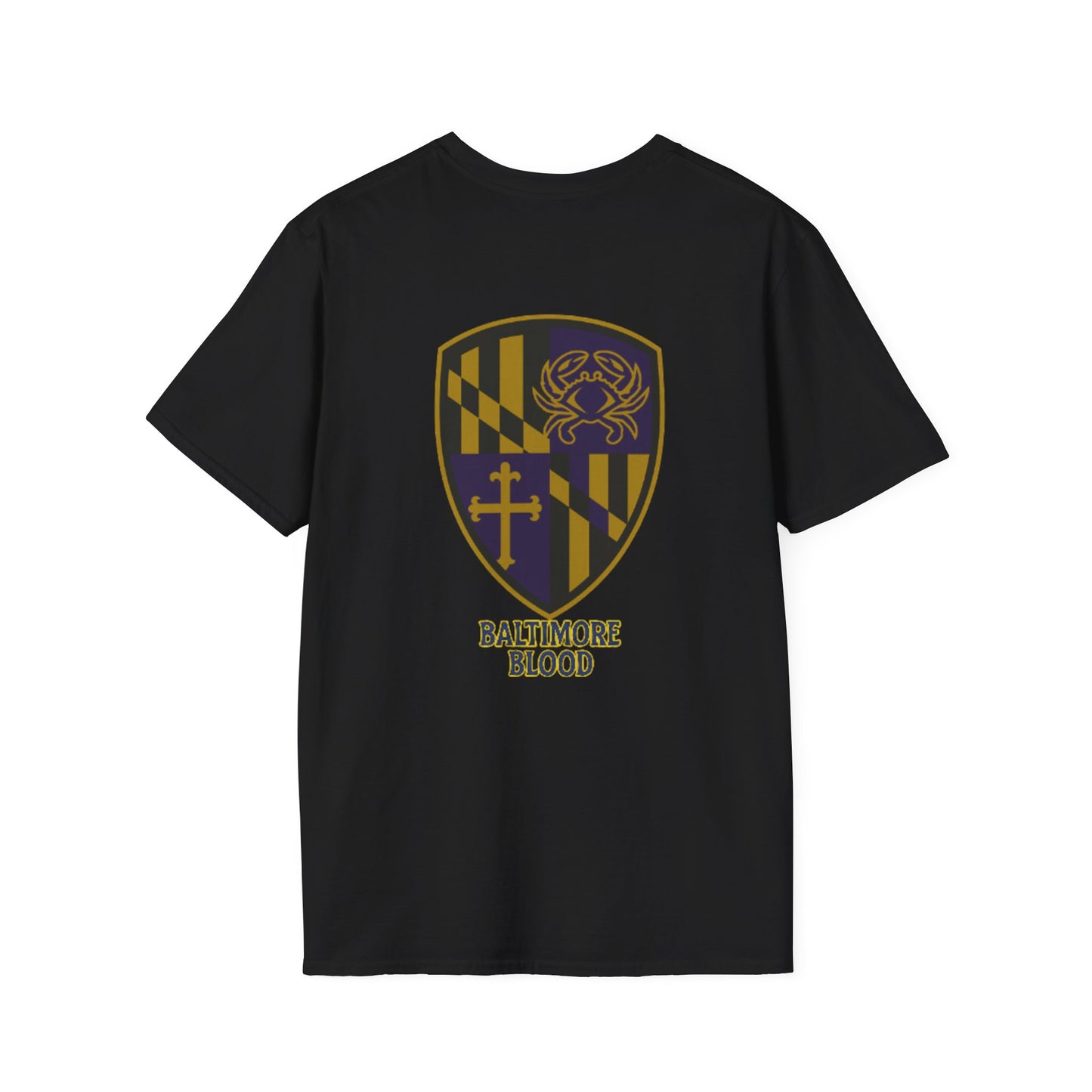 Baltimore Blood Unisex Softstyle T-Shirt, Casual Attire, Streetwear, Gift for Baltimore Fans, Sporty Style, Everyday Essential