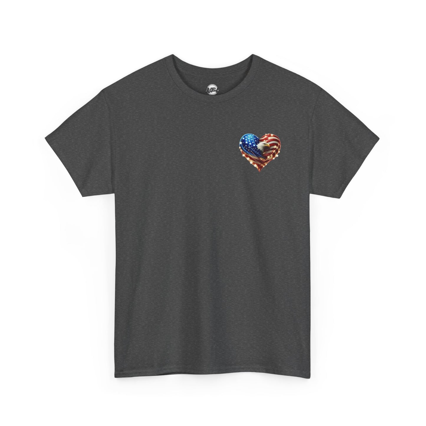 Patriotic Unisex Heavy Cotton Tee - God Country Family, Independence Day Shirt, Veteran Gift, Family Gathering Tee, Fourth of July Clothing