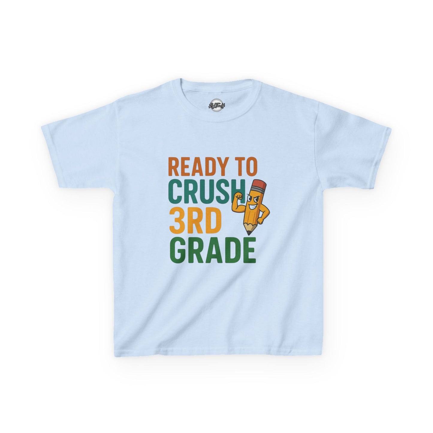 Ready to Crush 3rd Grade Kids Tee, Fun Youth Shirt, Back to School Gift, Classroom Outfit, Inspirational Kids Apparel