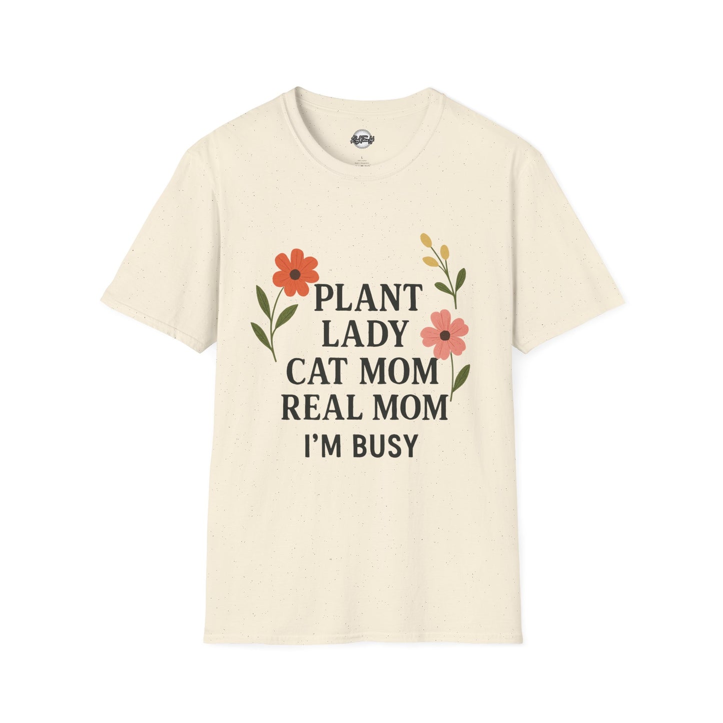 Busy Plant Lady Unisex T-Shirt – Perfect Gift for Cat Moms