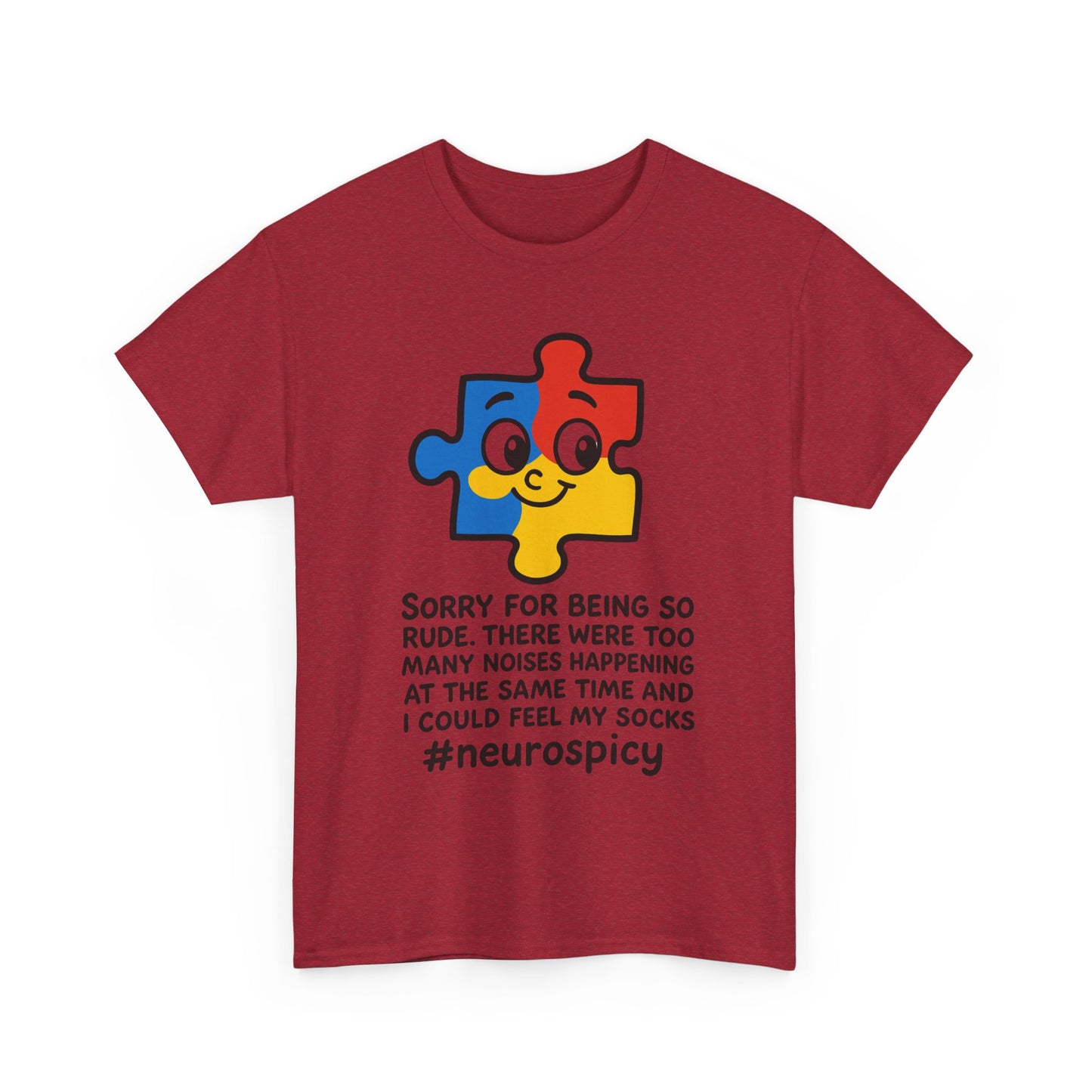 T-Shirt Neurospicy Unisex Heavy Cotton Tee - Unique Design for Spicy Neurology Lovers