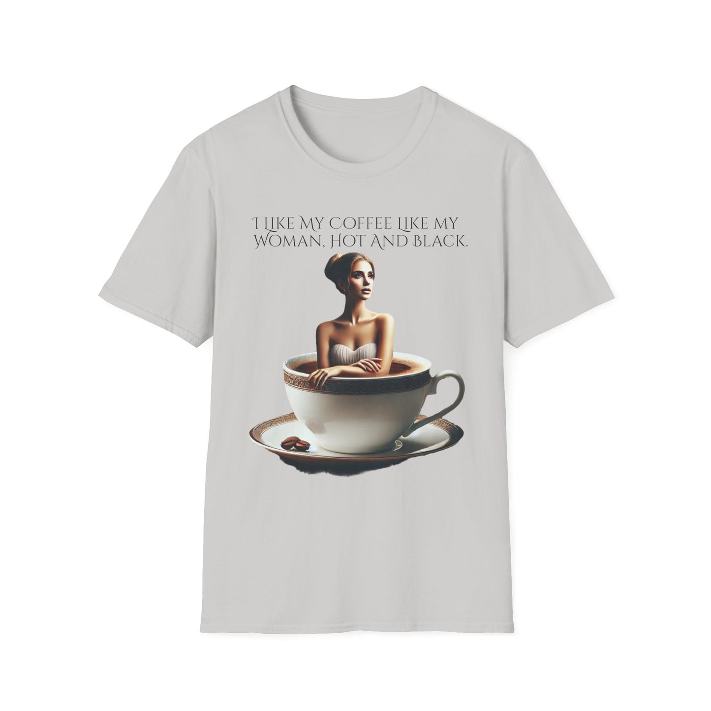Humorous Coffee Lover's Art Unisex Softstyle T-Shirt