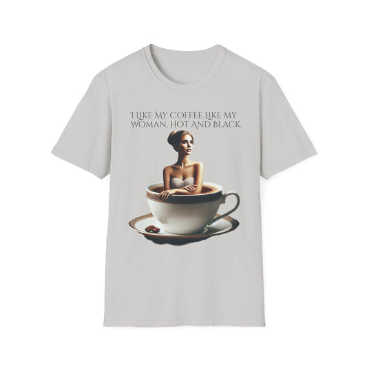Humorous Coffee Lover's Art Unisex Softstyle T-Shirt