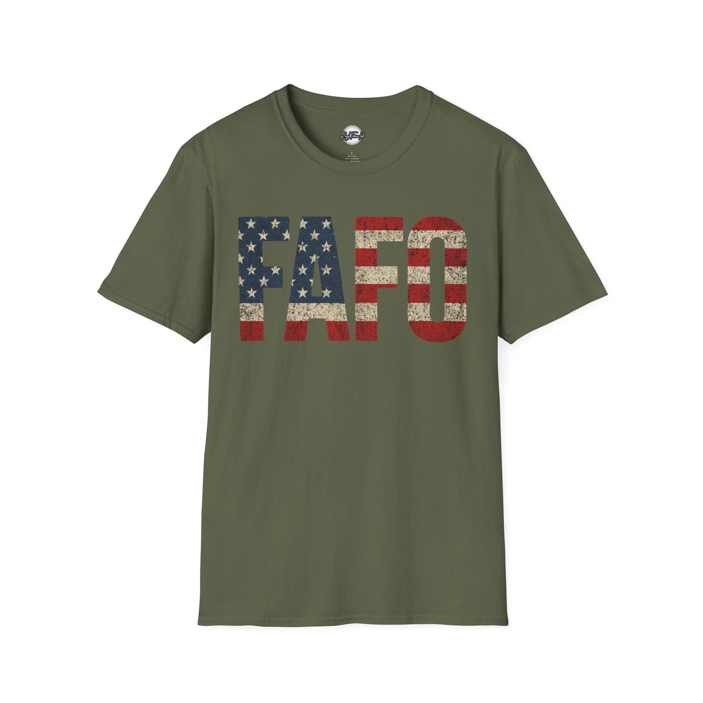 Patriotic FAFO Unisex Softstyle T-Shirt | USA Graphic Tee | Casual Wear, Gift for Holidays, Independence Day