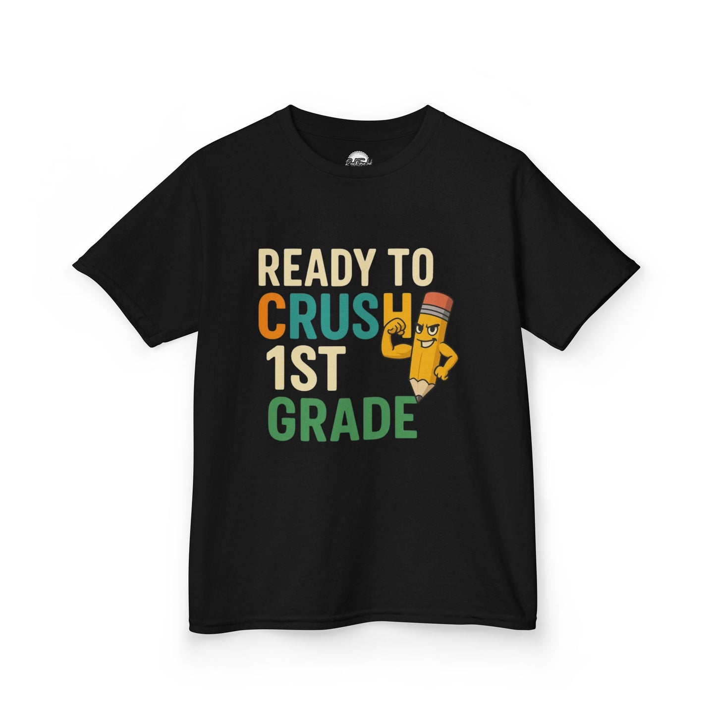 Ready to Crush 1st Grade Kids Tee, Back to School Shirt, Funny Kids T-Shirt, Classroom Apparel, Birthday Gift for Boys