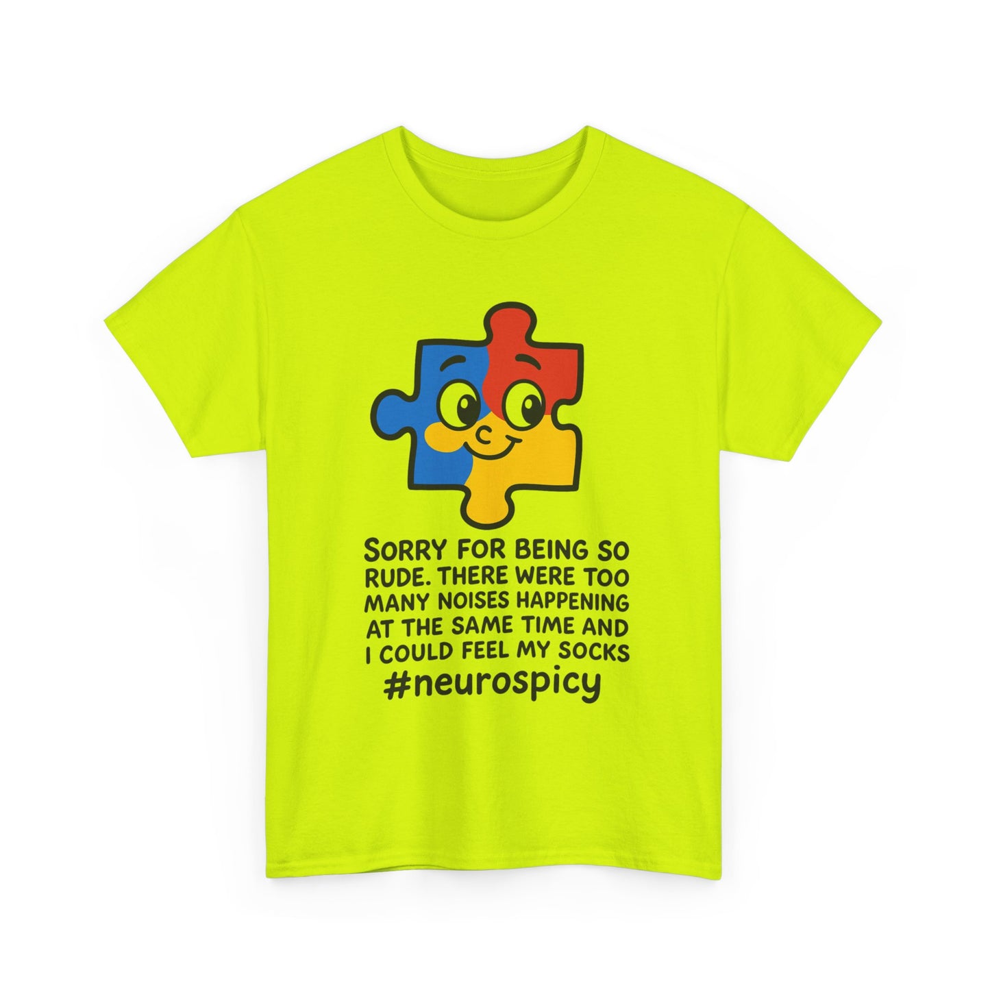 T-Shirt Neurospicy Unisex Heavy Cotton Tee - Unique Design for Spicy Neurology Lovers